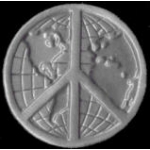 PEACE SIGN EARTH PIN
